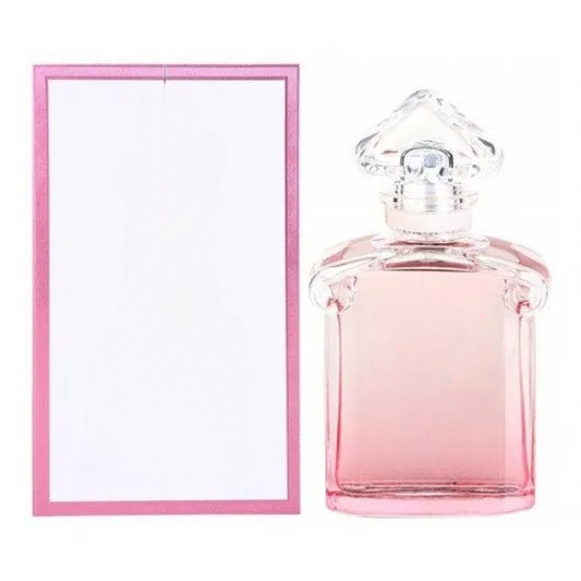 Empty decorative pink glass bottle for home decor, elegant design with crystal cap