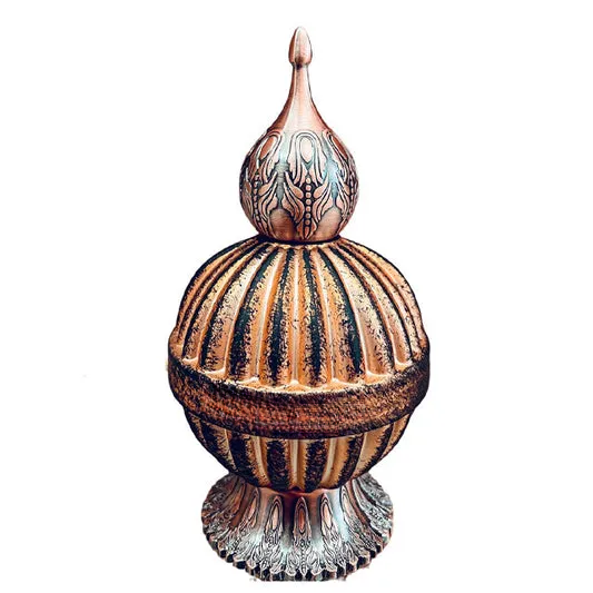 Decorative empty vase with ornate patterns, ideal for home decor